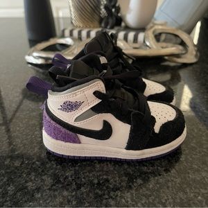 Black & Purple Jordan 1 High